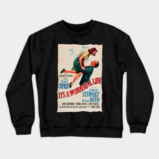 60s vintage it s wonderful life Crewneck Sweatshirt